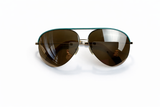 Victoria Beckham VBS90 C30 18K Gold Turquoise Leather Mirror Limited Edition Sunglasses ladies