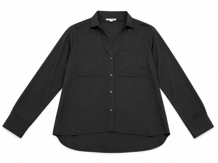 James Perse Black Oversized Shirt size 0 ladies