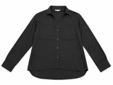 James Perse Black Oversized Shirt size 0 ladies