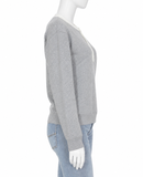 Zadig & Voltaire Watson Grey Logo Print Sweatshirt – Size S ladies
