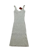 Missoni white Sequin-embellished ribbed-knit midi dress Size I 42 UK 10 US 6 ladies