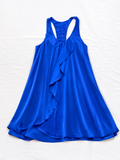 Tara Matthews Silk Electric Blue Dress size S small ladies