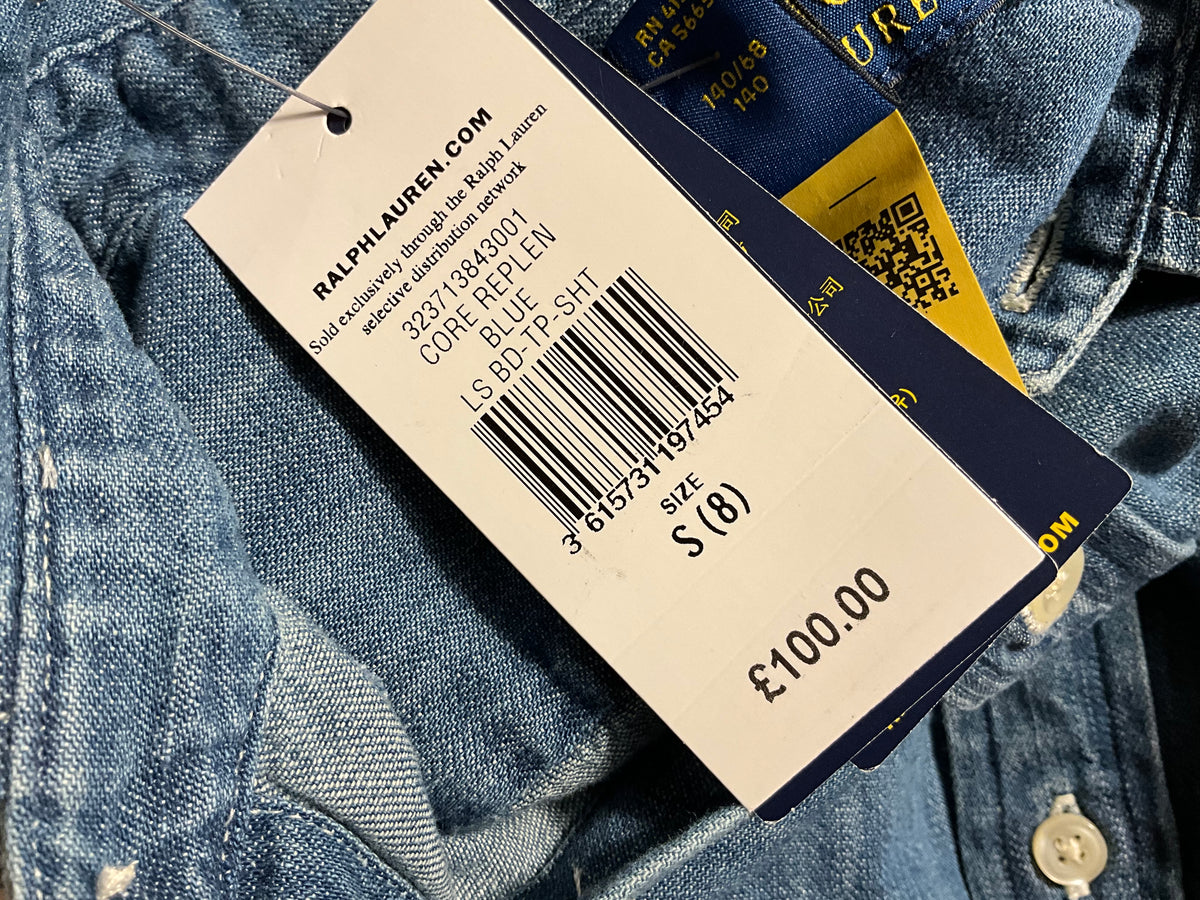 Polo Ralph Lauren Denim Shirt size 8 years children