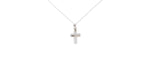 14K 585 14ct White Gold Jerusalem Cross Pendant ladies