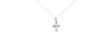 14K 585 14ct White Gold Jerusalem Cross Pendant ladies