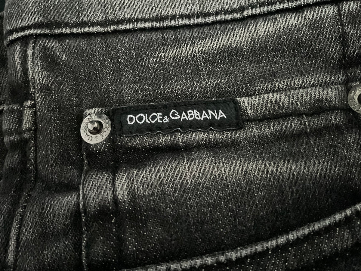 Dolce & Gabbana logo skinny jeans denim size I 48 men