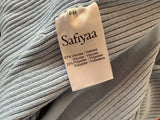 Safiyaa Cherine Ribbed-knit Turtleneck In Light Blue Jumper Sweater Size S ladies