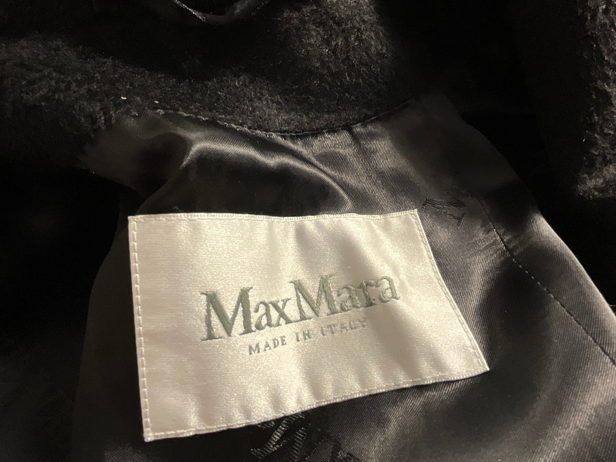MAX MARA - RIALTO COAT BLACK SIZE S SMALL LADIES