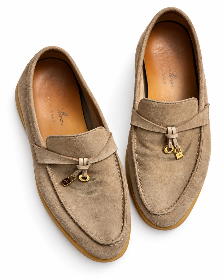 Loro Piana Summer Walk Suede Leather Loafers – Size 36 ladies