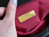 Chanel 19 Maxi Flap Bag – Black Lambskin Leather Handbag ladies