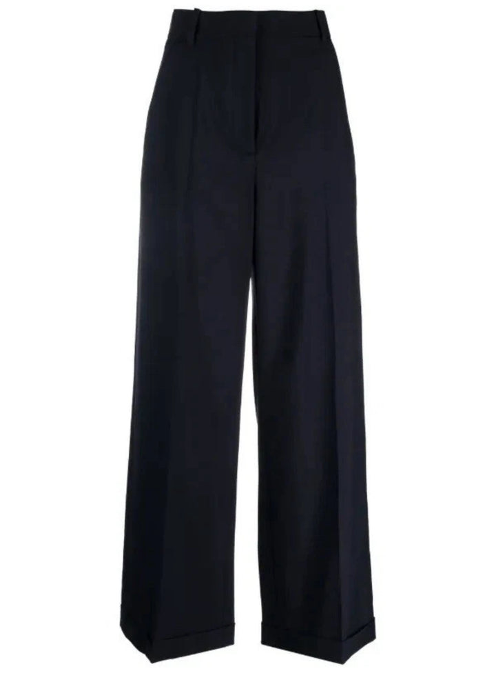 Amazing Rare Racil tuxedo wool high waisted wide leg pants trousers Size 38 ladies