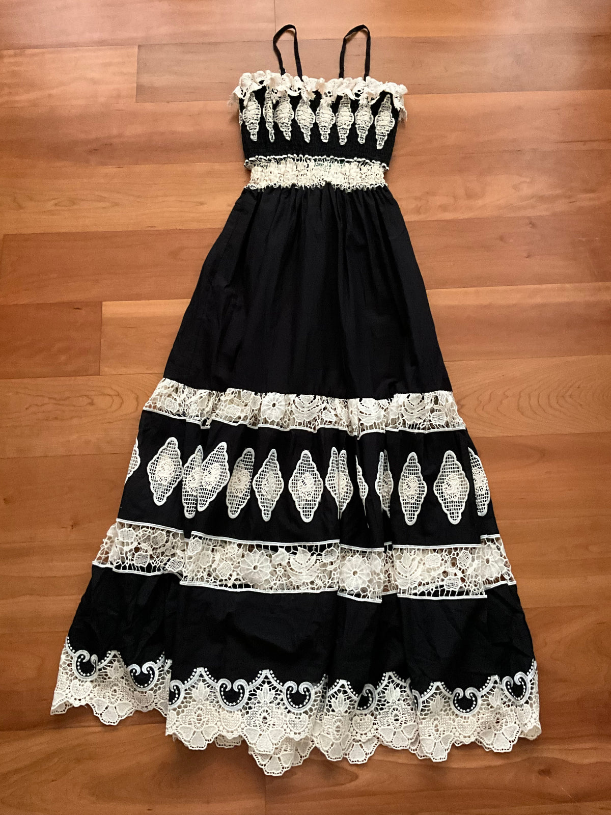 Antica Sartoria Positano By Giacomo Cinque Hand Embroidered Summer Long Dress ladies