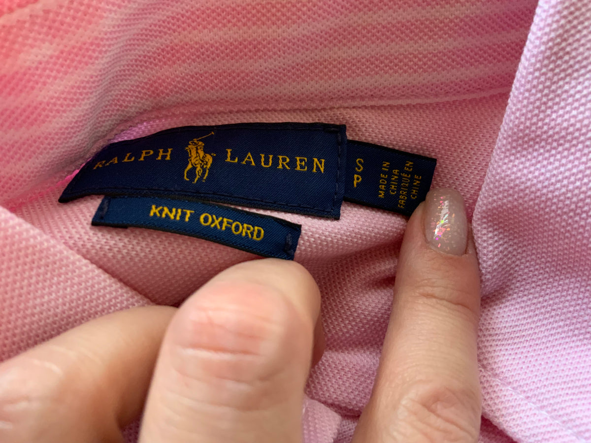 Ralph Lauren Knit Oxford Pink Dress Size S/P small ladies