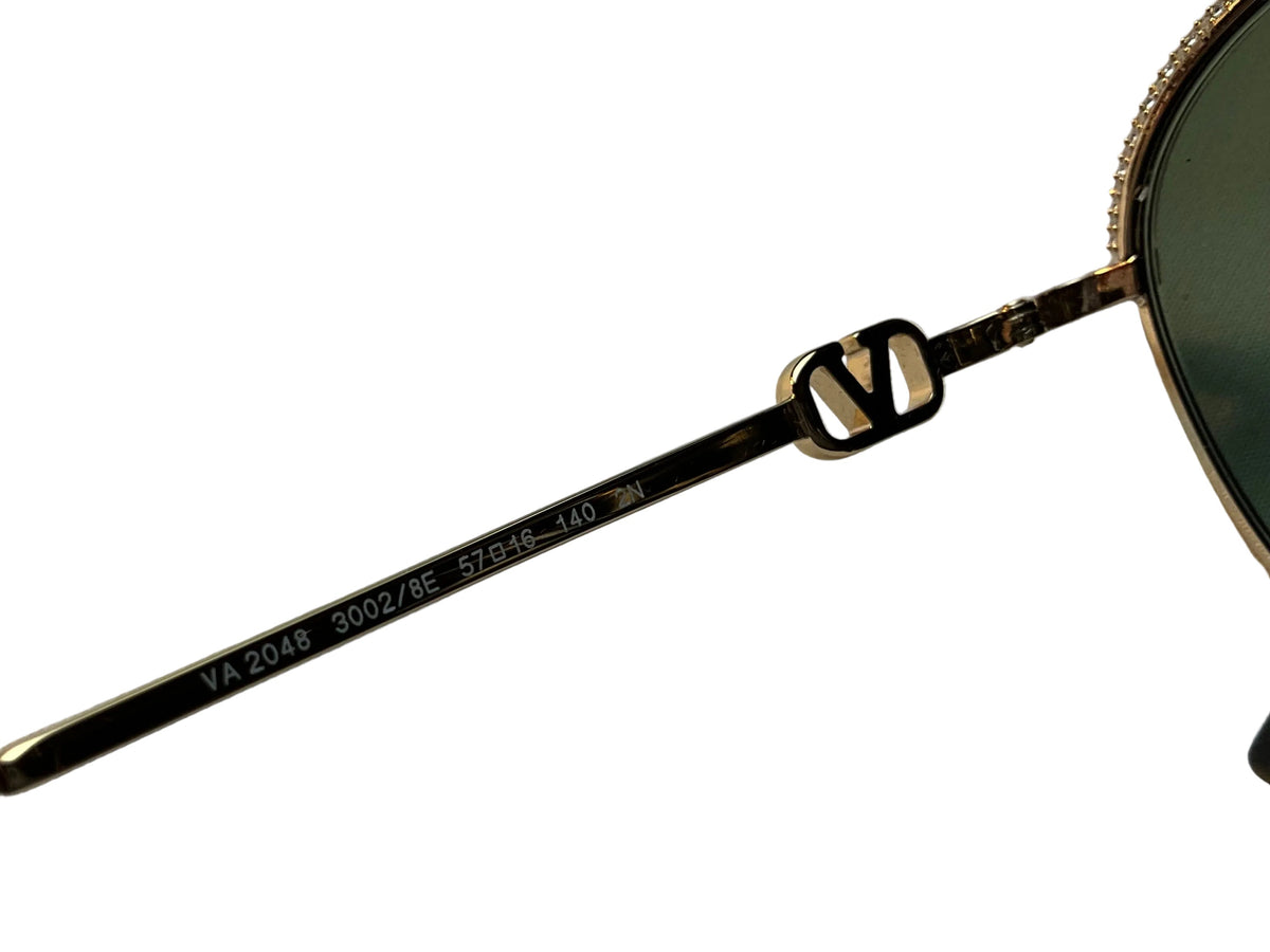 Valentino VA 2048 - 30028E Gold Sunglasses Ladies