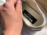 Golden Goose Ball Star Suede Swarovski Crystal & Pearl Trainers – Size 39 ladies