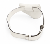 Christian Dior by John Galliano 2003 White Leather Saddle Belt Bag Vintage ladies