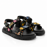 Christian Dior Technical Fabric Petites Fleurs Print Dioract Sandals Size 37.5 Ladies