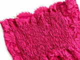 Valentino Garavani Resort 2014 Pink Scalloped Lace Strapless Top size I 40 UK 8 S small ladies