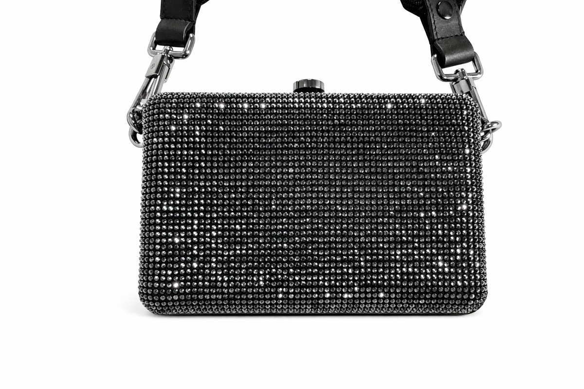 Tom Ford Crystal-Embellished Mini Clutch Bag with extra strap Handbag ladies