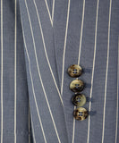 Brunello Cucinelli single-breasted striped blazer jacket size 48 men