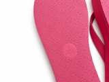 Gucci Pink Rubber GG Flip-Flops – Size 38 ladies