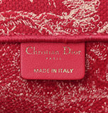 Christian Dior Canvas Embroidered Medium Dioriviera Toile De Jouy Book Tote Raspberry Pink Bag Handbag ladies