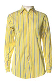 RALPH RALPH LAUREN Yellow Striped Shirt Size US 6 UK 10 M Medium ladies