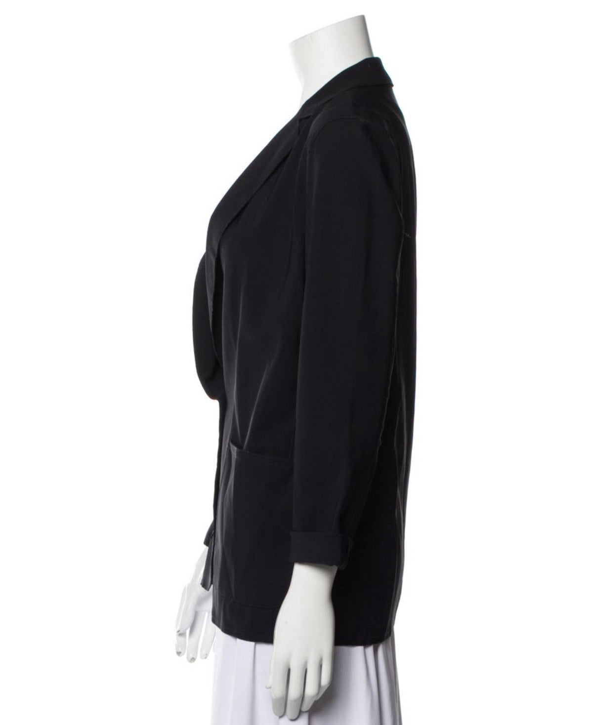 Herno Waterproof Black Blazer Jacket Size I 40 UK 8 US 4 ladies