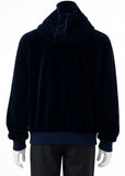 Tom Ford Navy Blue Velvet hoodie jacket size M medium men