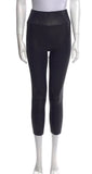 SPRWMN BLACK LEATHER HIGH-WAISTED LEGGINGS PANTS TROUSERS SIZE M LADIES