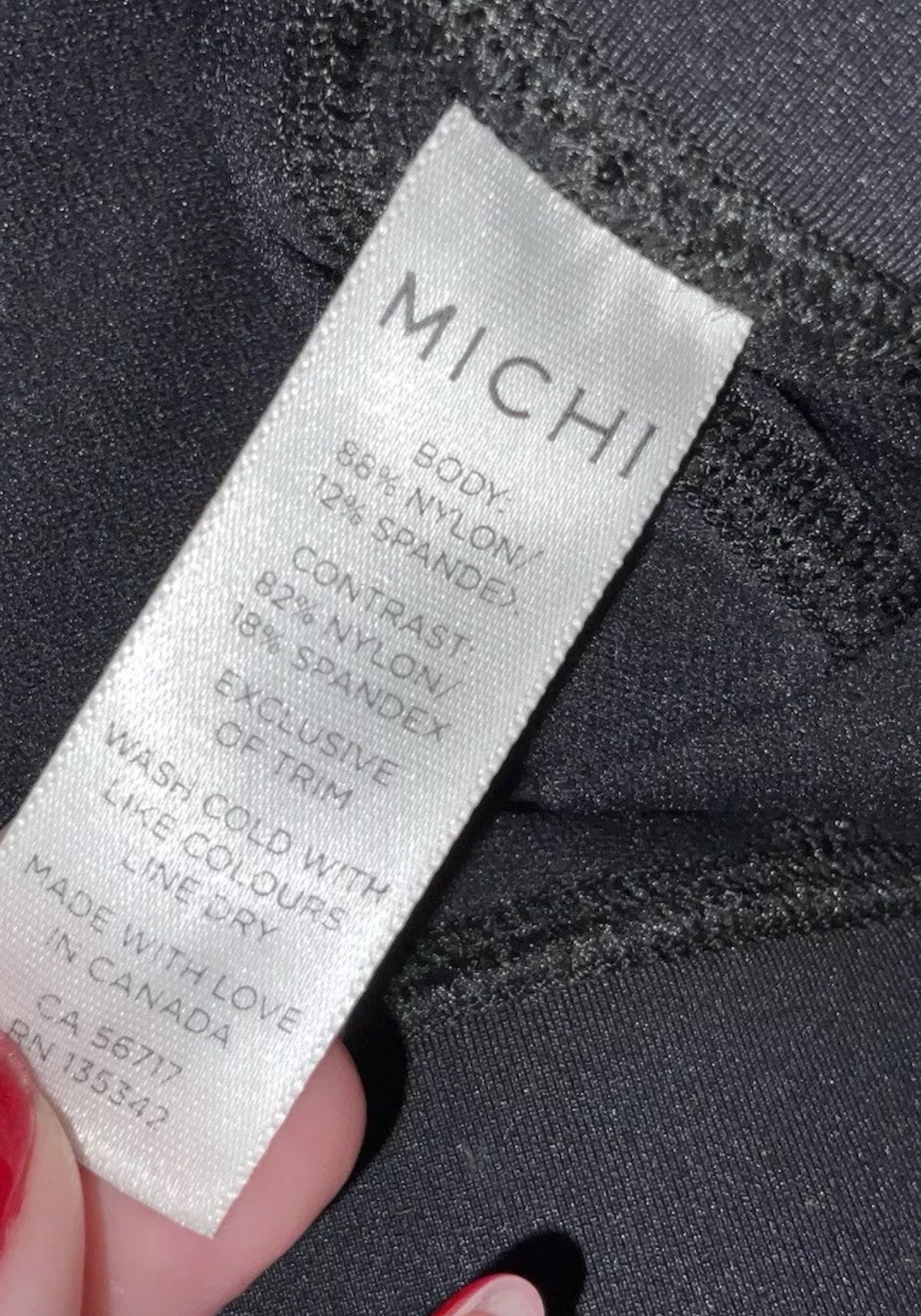 Michi Hydra Crop Black Leggings size XS/P ladies