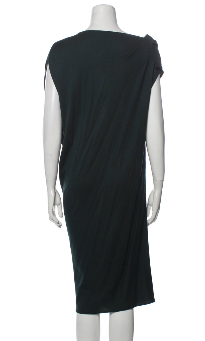 LANVIN cowel neck viscose&cashmere knit dress sweaterdress F 38 UK10 US 6 ladies