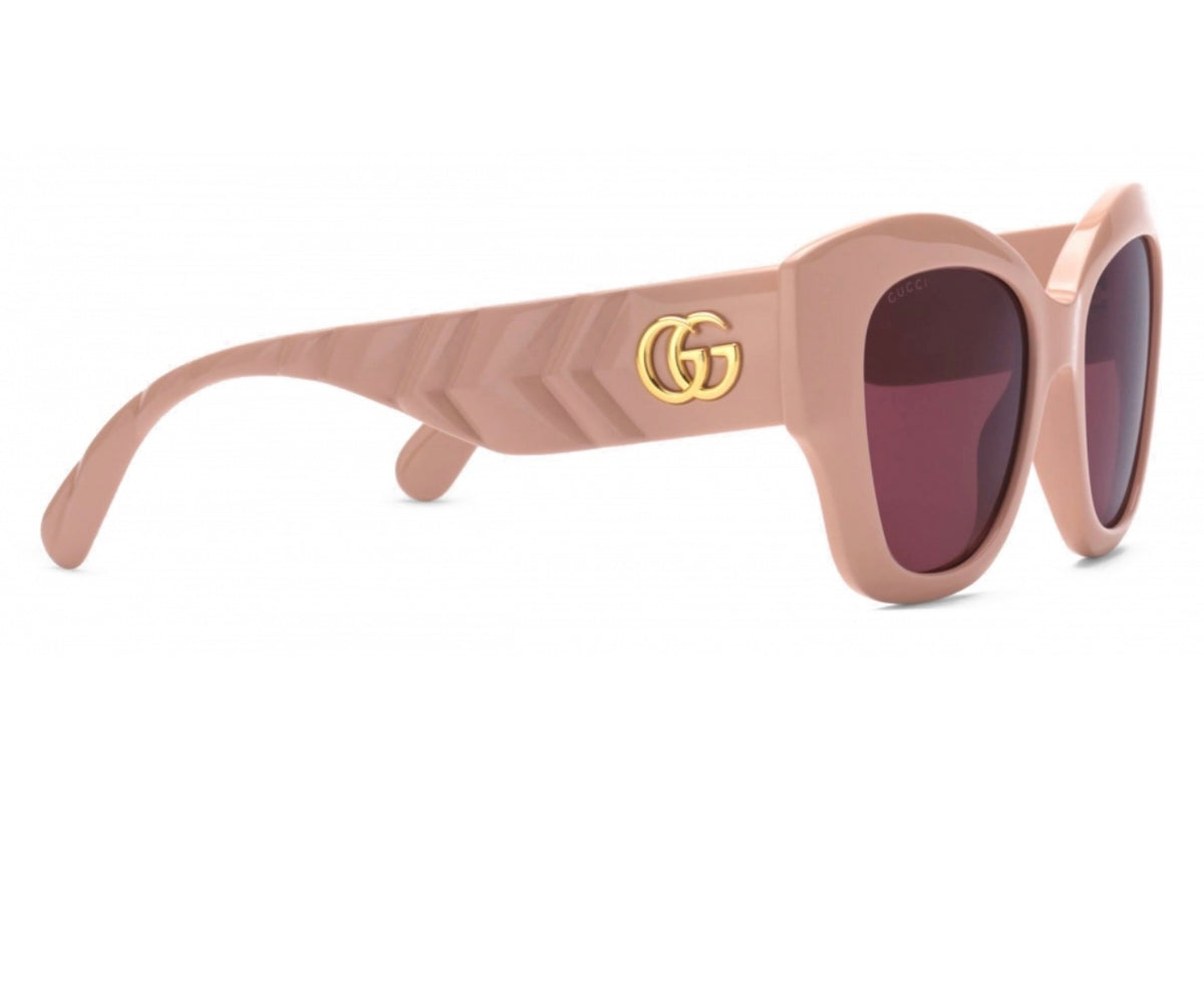 GUCCI Acetate GG Butterfly Sunglasses GG0808S in beige ladies