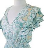 Poupette St Barth x Vilebrequin Camila Mini Dress Hidden Fishes Handmade size XS ladies