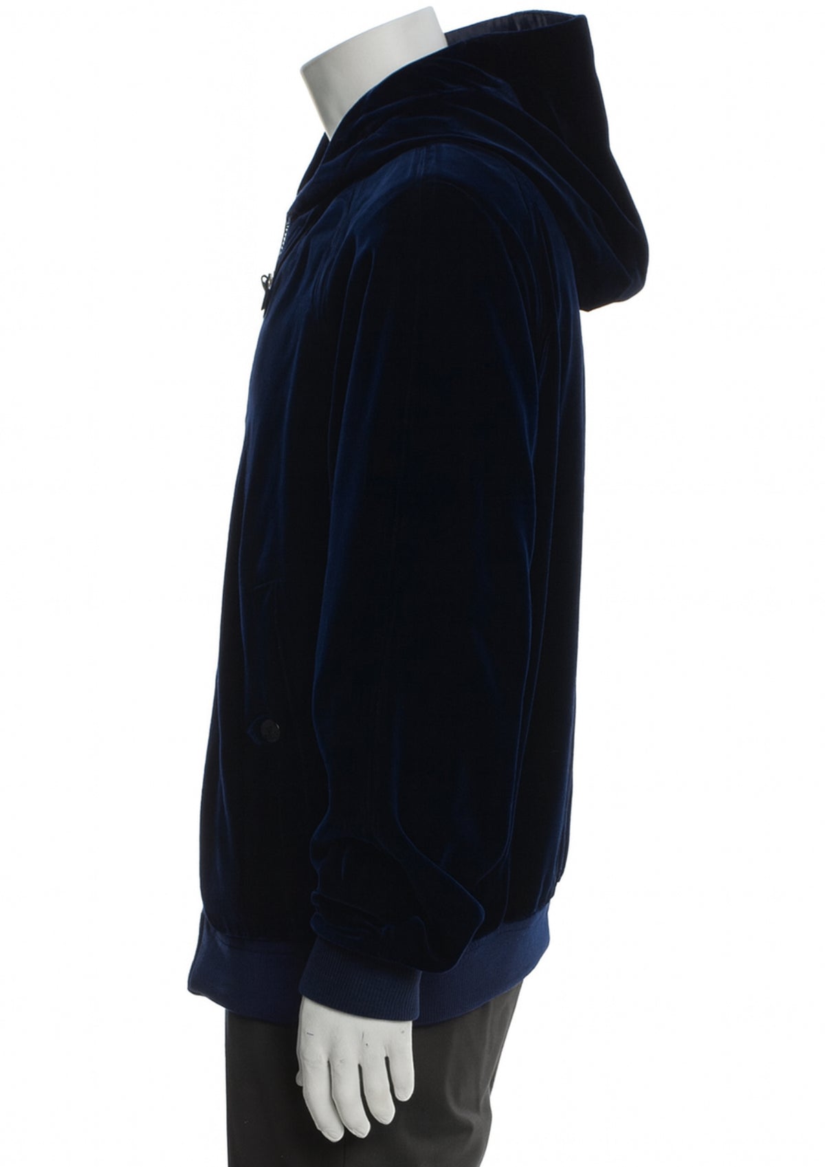 Tom Ford Navy Blue Velvet hoodie jacket size M medium men