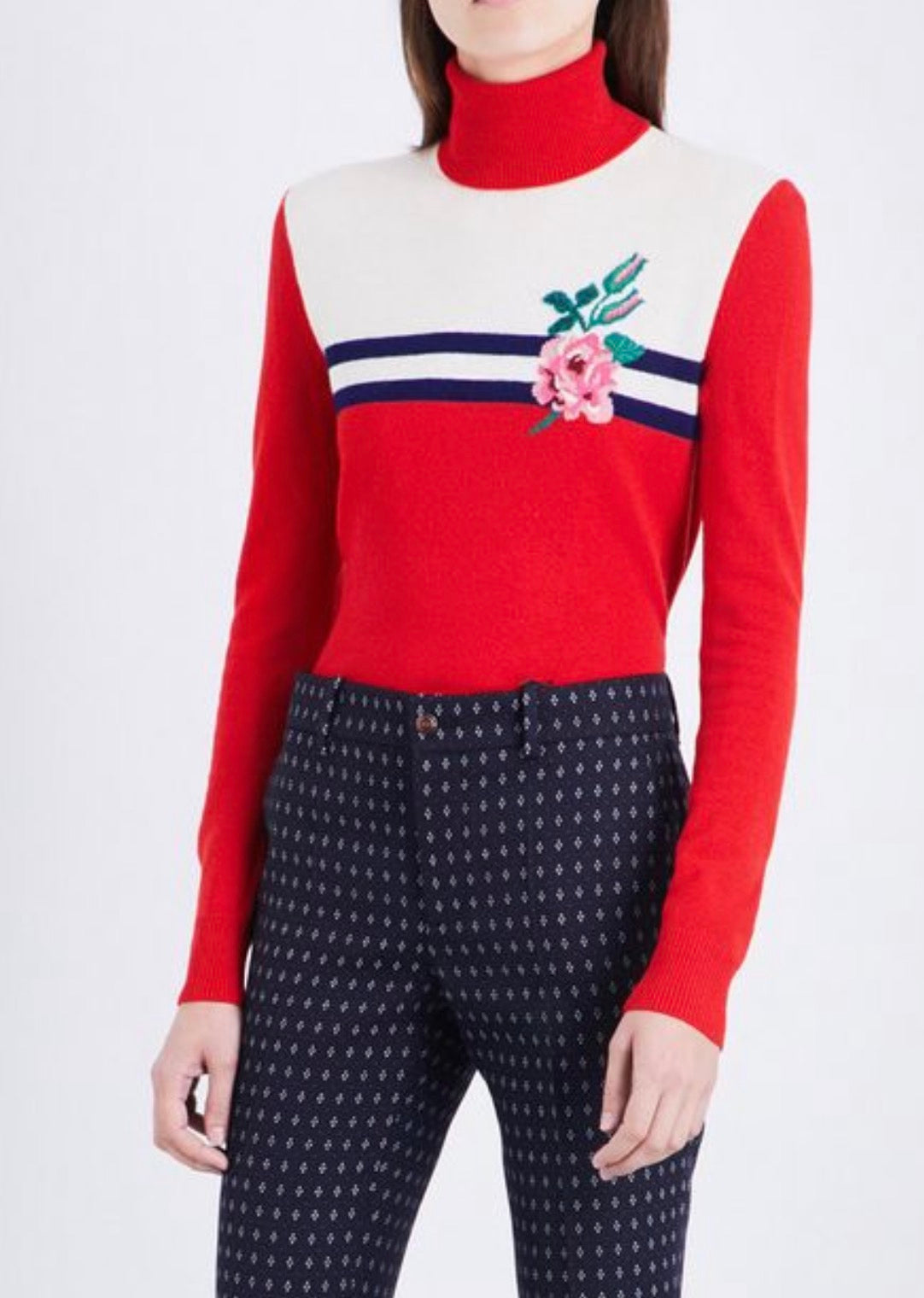 Gucci cashmere & wool sweater turtleneck size S small ladies
