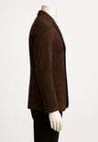 Boss by Hugo Boss Suede Leather Brown Jacket Blazer size 50 Men