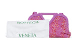 Bottega Veneta Pink Boucle Tweed Point Shoulder Bag Handbag ladies