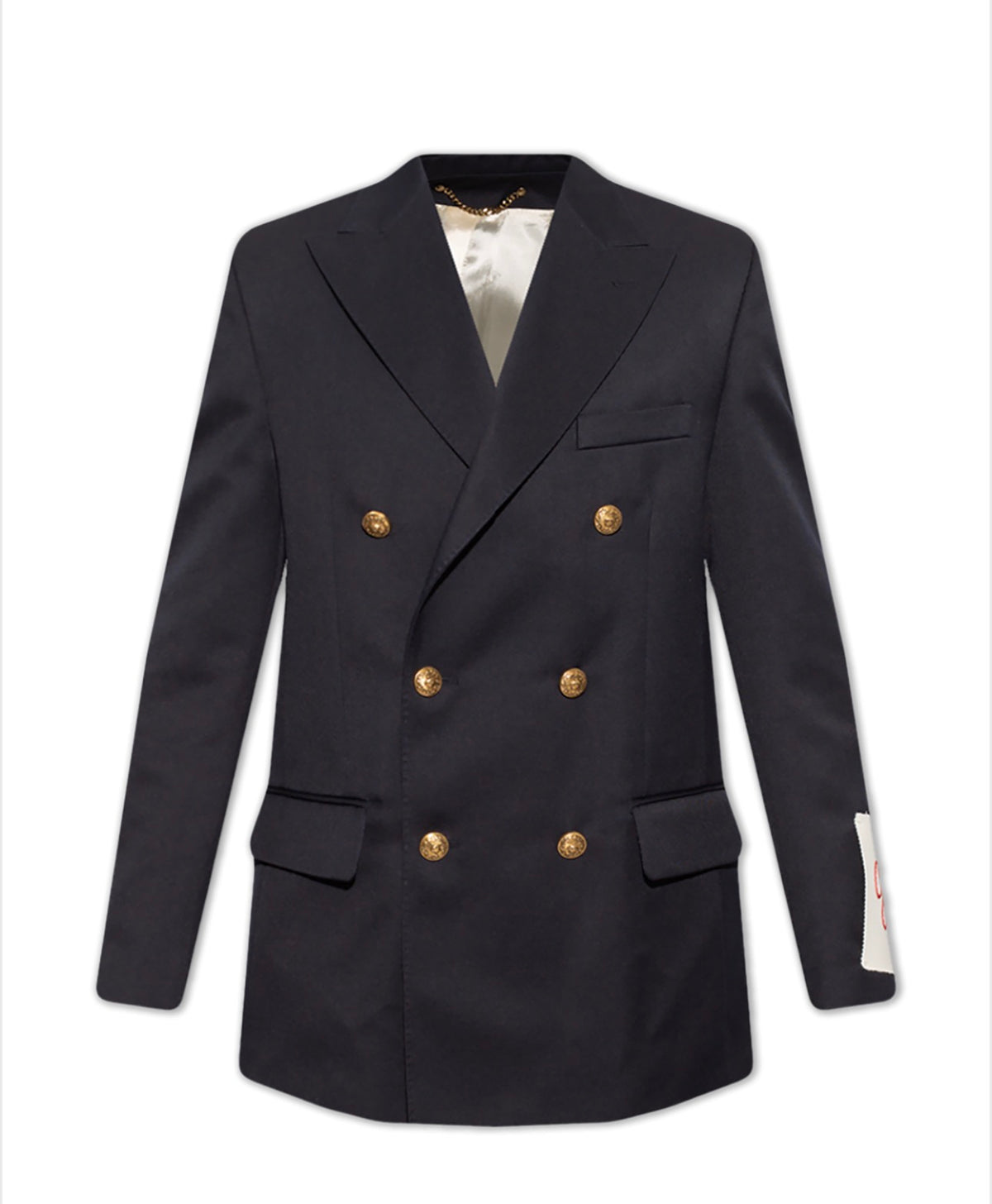 GOLDEN GOOSE NAVY BLUE DOUBLE-BREASTED BLAZER 40 Ladies