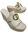 Christian Dior 30 Montaigne Wedge Slide Sandals Size 38 ladies
