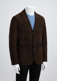 Boss by Hugo Boss Suede Leather Brown Jacket Blazer size 50 Men