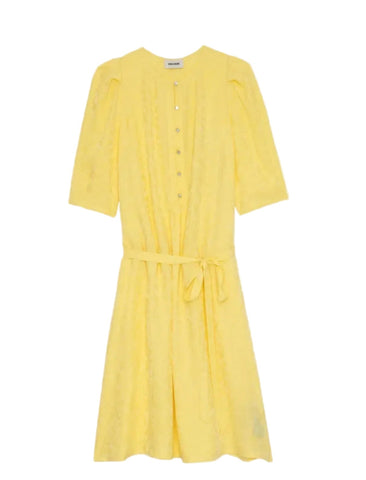 Zadig & Voltaire Rodji Silk Yellow Dress Size M medium ladies Afashionistastore Zadig & Voltaire Rodji Silk Yellow Dress Size M medium ladies Afashionistastore