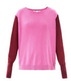 Diane von Furstenberg DANA pink oversized sweater jumper size S small ladies