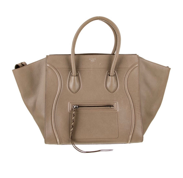 Céline Celine Medium Phantom Luggage Taupe Bag Handbag Ladies