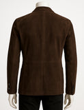 Boss by Hugo Boss Suede Leather Brown Jacket Blazer size 50 Men
