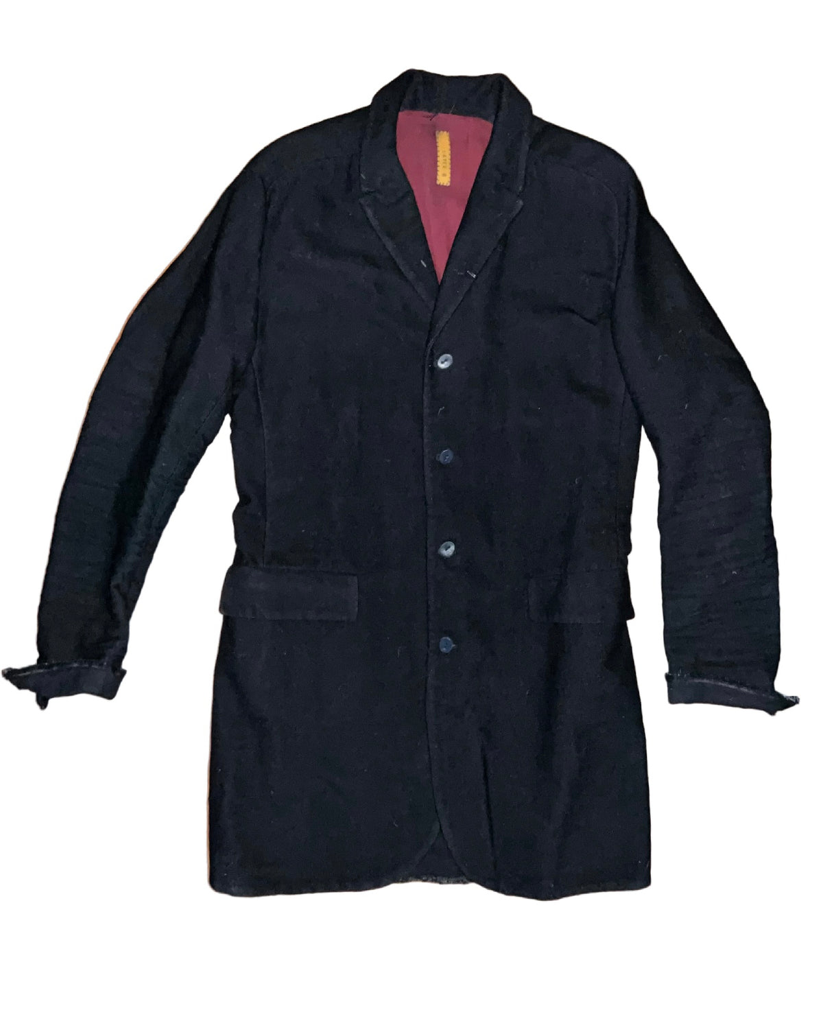LAYER-0 Long H Blazer, navy, 100% wool coat size 52 men