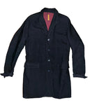 LAYER-0 Long H Blazer, navy, 100% cashmere coat size 52 men