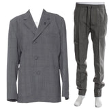 Dior Virgin Wool Check CD Icon Two-Piece Set Suit Size 48-jacket Size 50-trousers men
