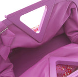 Bottega Veneta Pink Boucle Tweed Point Shoulder Bag Handbag ladies