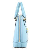 GUCCI Boarded Plutone Calfskin Small Horsebit 1955 Top Handle Bag in Blue Ladies